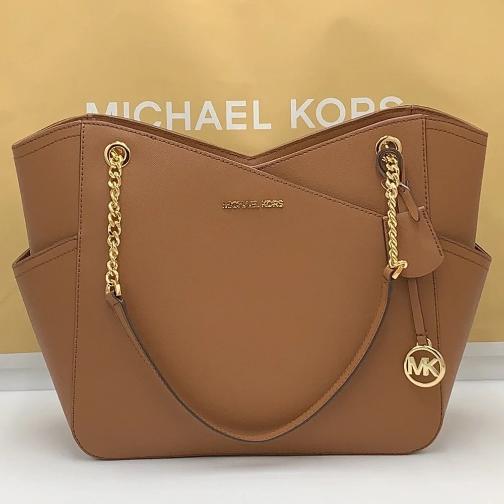 MICHAEL KORS Large Saffiano Leather Shoulder Bag